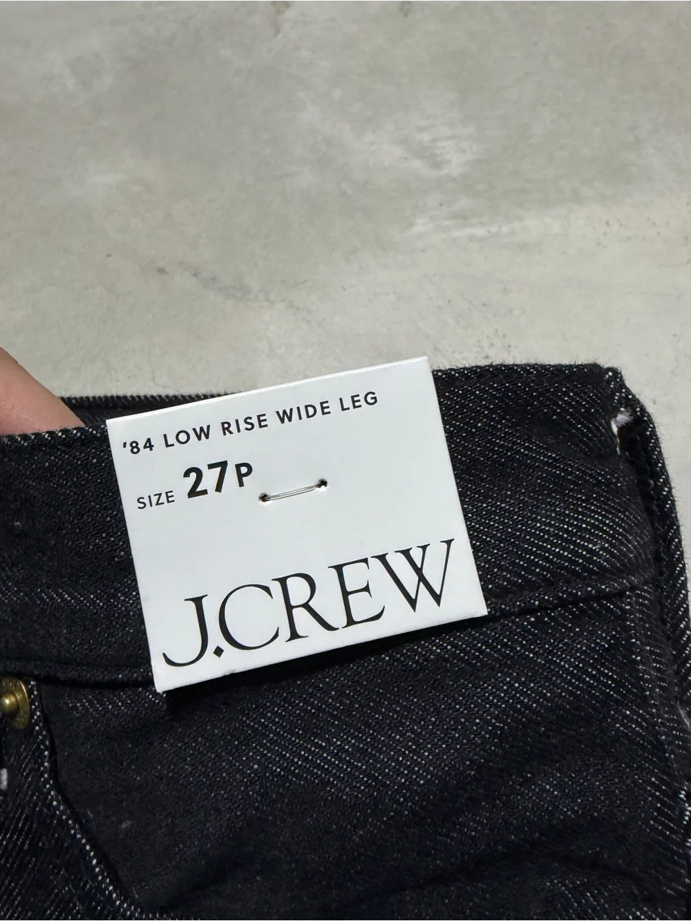 J. Crew NWT ‘84 low rise wide leg Dark Wash Jeans 27P